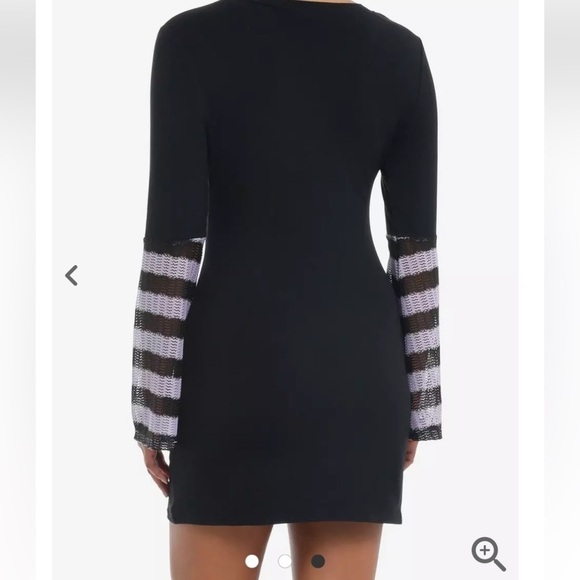 PURPLE MUSHROOM KNIT BELL SLEEVE DRESS SIZE LARGE NWT - Picture 10 of 11